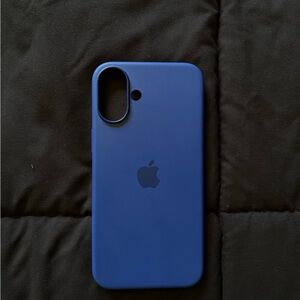 Apple Blue Silicone Case for iPhone 16 Plus